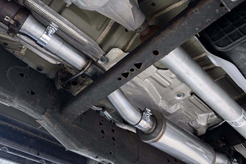 Chevrolet Tahoe Performance Exhaust - Rear - MBRP - Armor Pro Cat Back Dual Split Rear Exit with Quad Carbon Fiber Tips - `21-`27