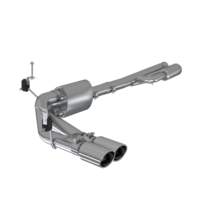 Chevrolet Silverado 1500 Performance Exhaust - MBRP - Cat Back, Pre-Axle Dual Side Exit, Armor Lite - `19-`27