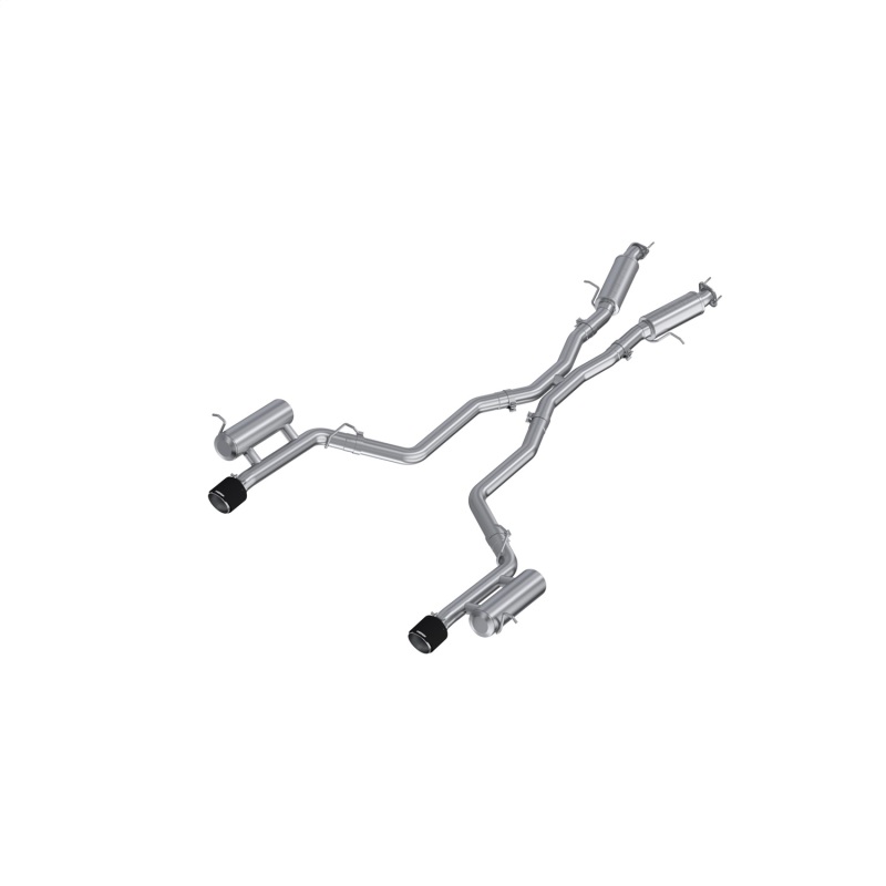 Dodge Durango Performance Exhaust - Dual Rear Exit - MBRP - Cat Back, T304 Stainless Steel, Carbon Fiber Tips - `11-`27