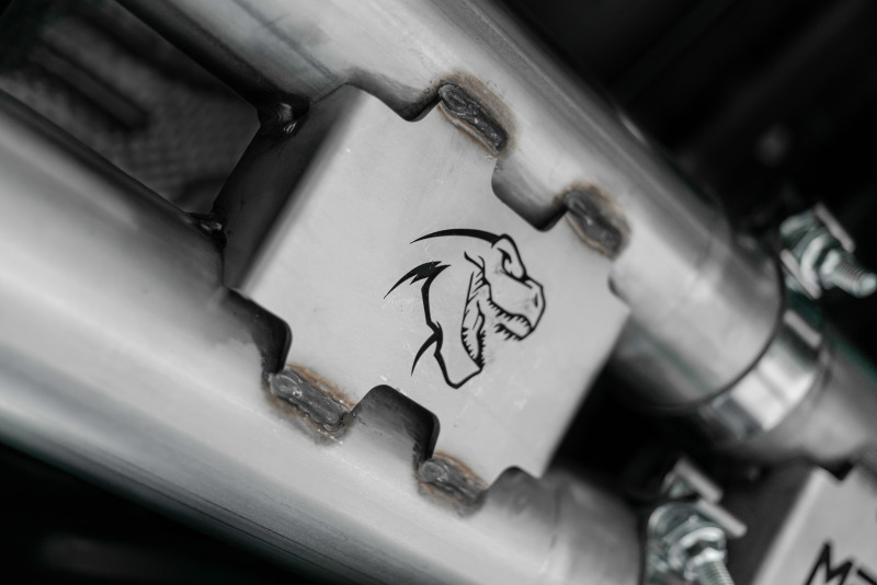 Ram TRX Performance Exhaust - Rear - MBRP - Cat Back, Dual Rear Exit, Race Version, T304, Carbon Fiber Tips - Carbon Fiber - `21-`27