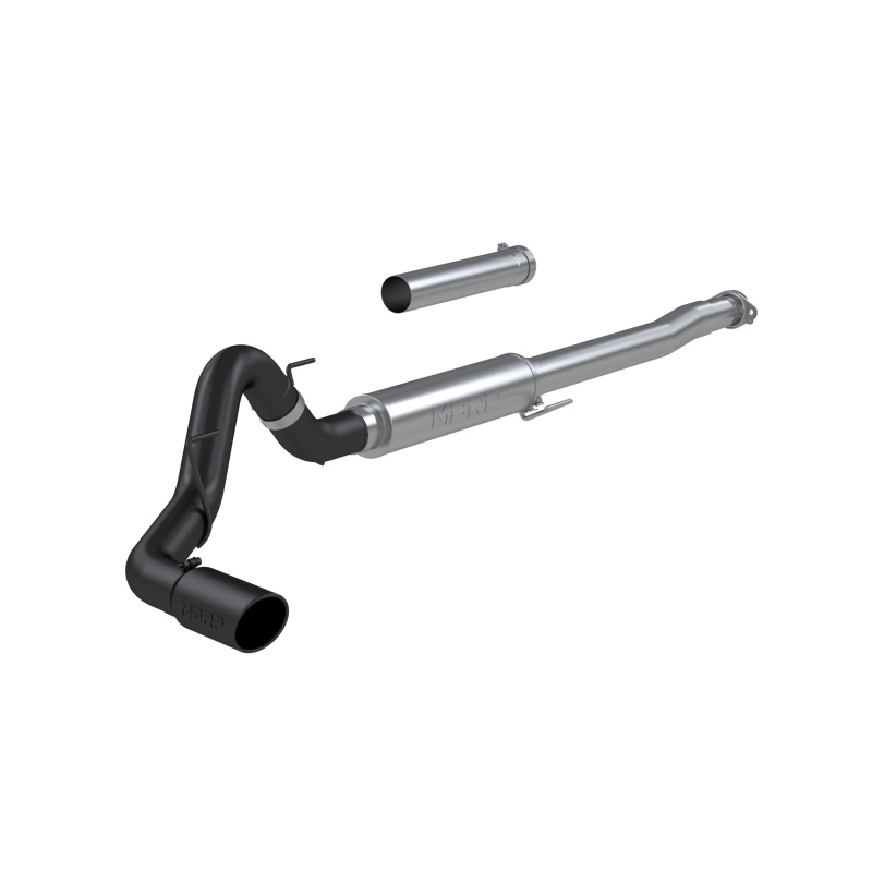 Ford F150 Performance Exhaust - MBRP - Cat Back, Armor BLK, Single Side Exit, Race Version - Black - `21-`27