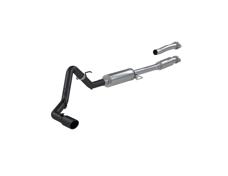 Ford F-150 Performance Exhaust - Single Side Exit - MBRP - Cat Back, Armor BLK, Black Coated, 3in Aluminized Steel - Black - `21-`27