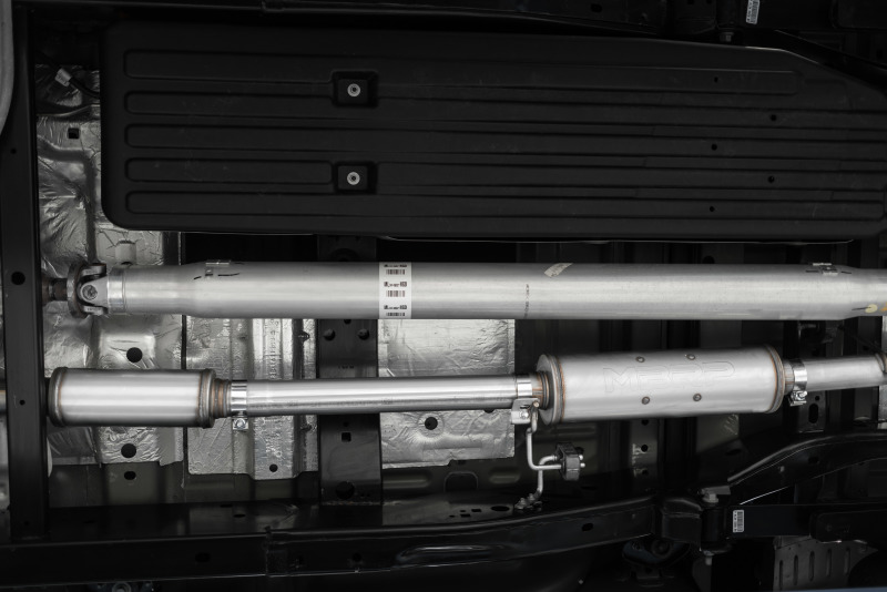 Ford F-150 Performance Exhaust - Single Side Exit - MBRP - Cat Back, Armor BLK, Black Coated, 3in Aluminized Steel - Black - `21-`27