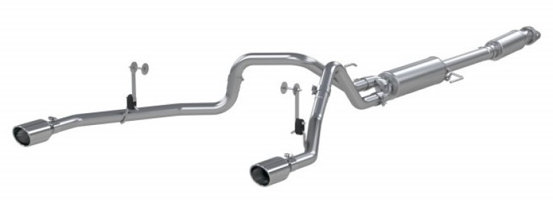 Ford F-150 Performance Exhaust - Dual Split Rear - MBRP - Cat Back, Armor Plus, T409 Stainless Steel - `21-`27