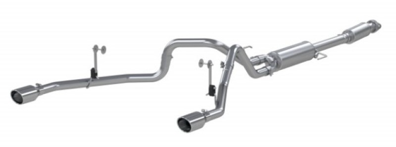 Ford F-150 Performance Exhaust - Dual Split Rear - MBRP - Cat Back, Armor Lite, Aluminized Steel - `21-`27