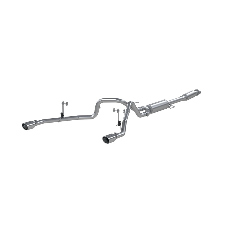 Ford F-150 Performance Exhaust - Dual Split Rear - MBRP - Cat Back, Armor Lite, Aluminized Steel - `21-`27
