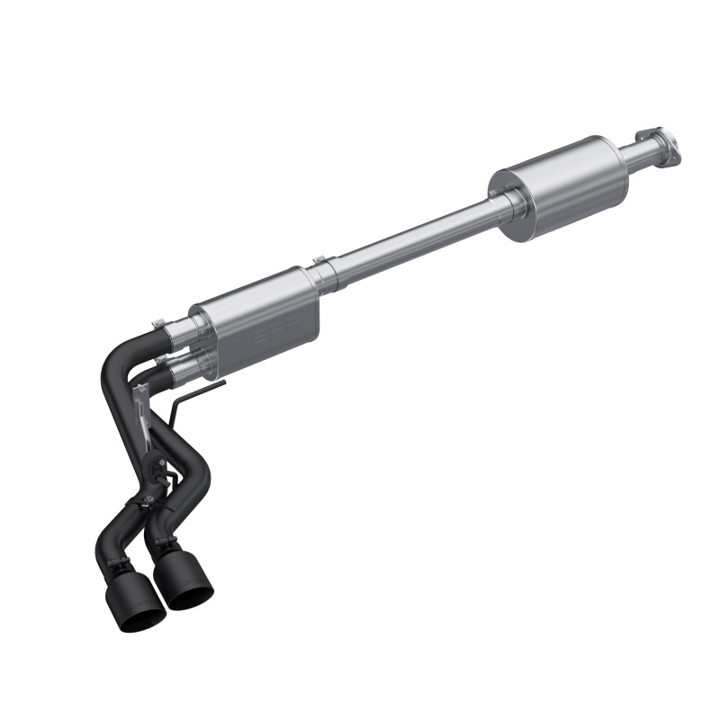 Ford F150 Performance Exhaust - Dual Pre-Axle - MBRP - Armor BLK Cat Back - Black - `21-`27
