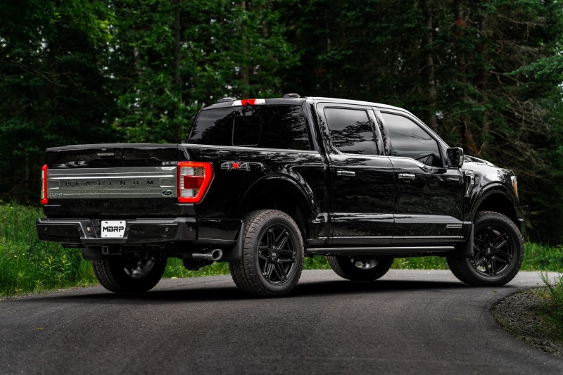 Ford F-150 Performance Exhaust - Single Side Exit - MBRP - Armor Pro Resonator Back, 3in T304 Stainless Steel - `21-`27