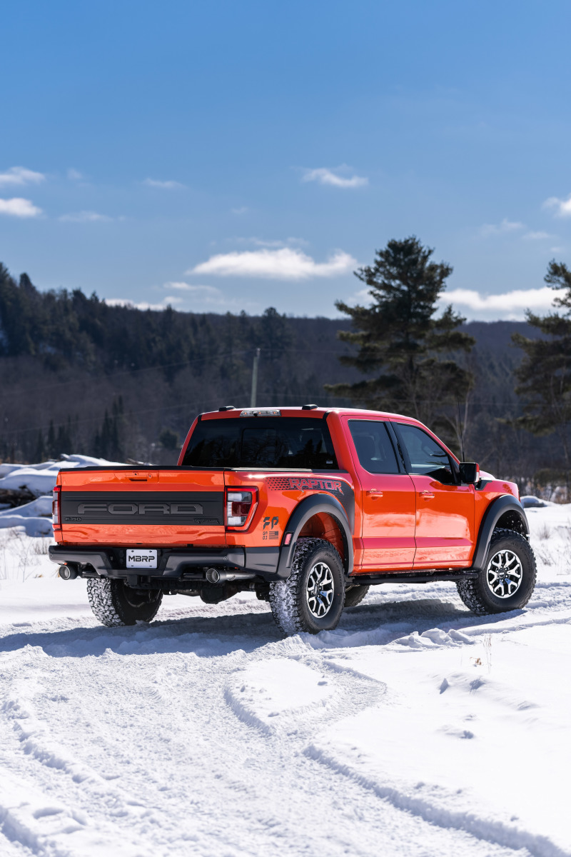 Ford F-150 Raptor Performance Exhaust - Rear - MBRP - Axle-Back Dual Rear Exit T304 with Carbon Fiber Tips - `21-`27