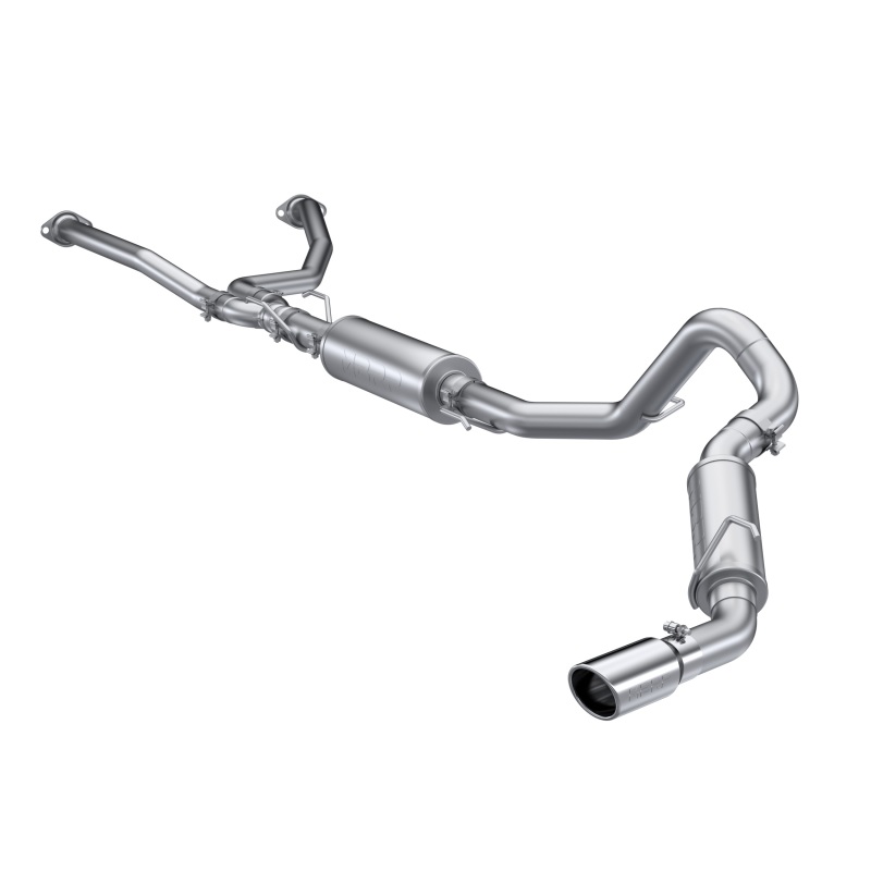 Toyota Tundra Performance Exhaust - Single Side Exit - MBRP - Cat Back, Armor Lite, Aluminized Steel - `22-`27