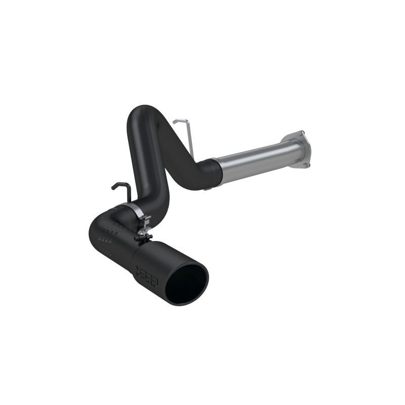 GMC 2500 Performance Exhaust - Single Side Exit - MBRP - DPF Back, Armor BLK Series - Black - `07-`09
