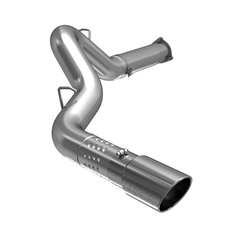 GMC 3500 Performance Exhaust - Single Side - MBRP - DPF Back, Armor Lite, Aluminized Steel, 5in. Filter Back, 6in. OD Tip - `07-`09