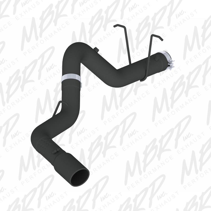 GMC 2500 Performance Exhaust - Single Side - MBRP - DPF Back - Armor BLK Series - Black - `11-`15