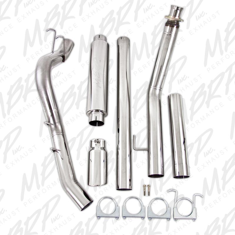 Dodge 2500 Performance Exhaust - Single Side Exit - MBRP - Armor Pro Turbo Back, 4in., 304 Stainless Steel - `94-`02