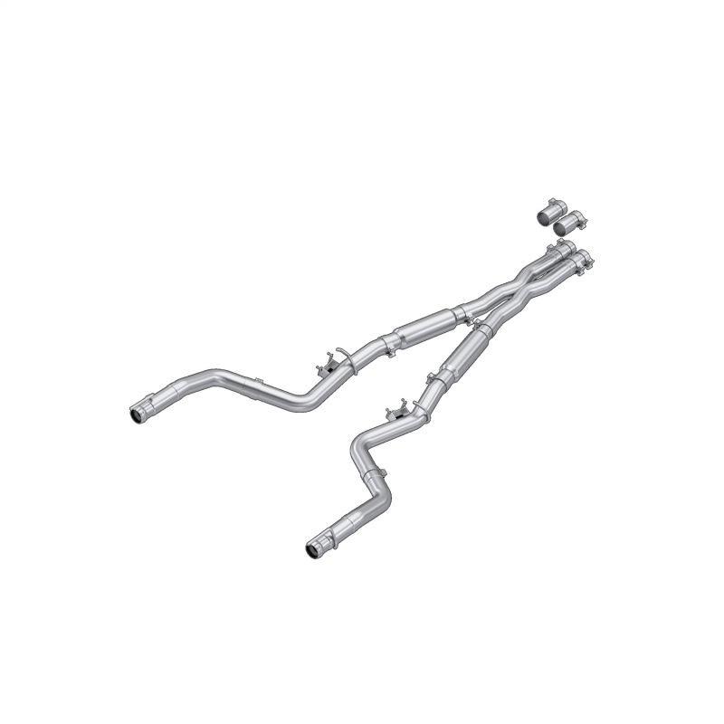 Dodge Challenger Performance Exhaust - Rear - MBRP - Cat Back Dual Split - Street Version - `15-`23