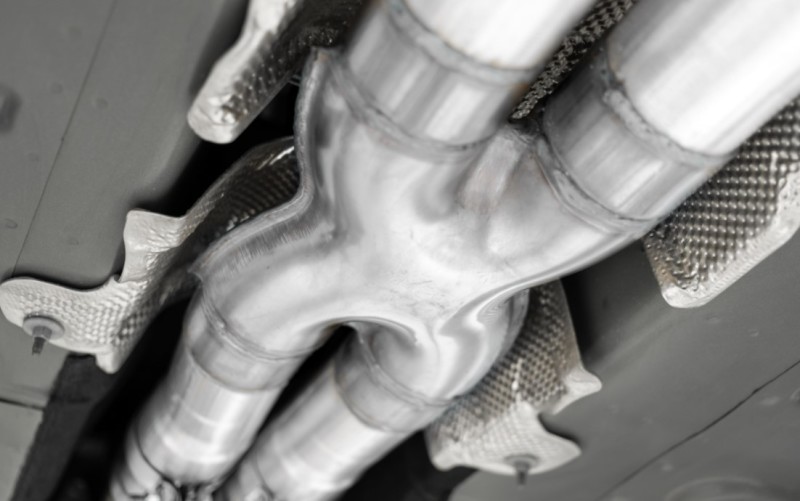 Dodge Challenger Performance Exhaust - Rear - MBRP - Cat Back + Race Series + Quad Carbon Fiber Tips - `15-`27