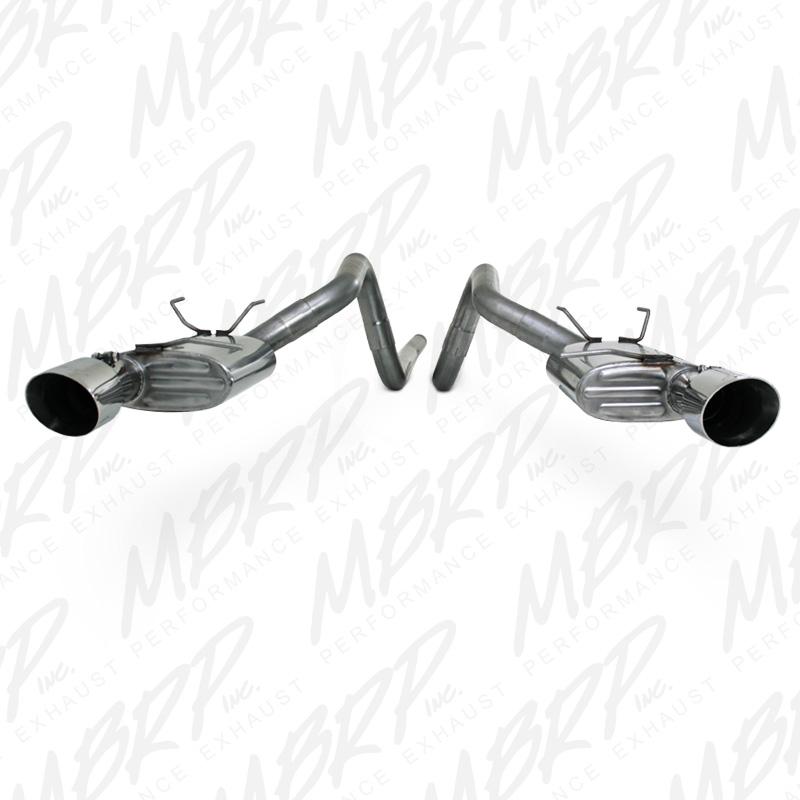 Ford Shelby GT 500 Performance Exhaust - MBRP - Cat Back, Dual Split Rear Exit, Race Version, T304 Stainless Steel - `11-`12