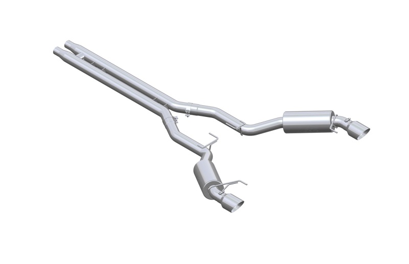 Ford Mustang Performance Exhaust - Rear - MBRP - Cat Back Dual Split Rear Street Version T409 - `15-`27