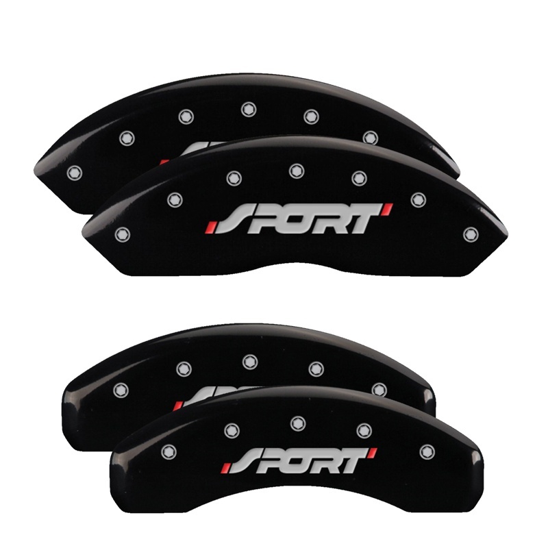Ford Edge Caliper Cover Set - Front + Rear - MGP - SPORT - Black - `11-`14