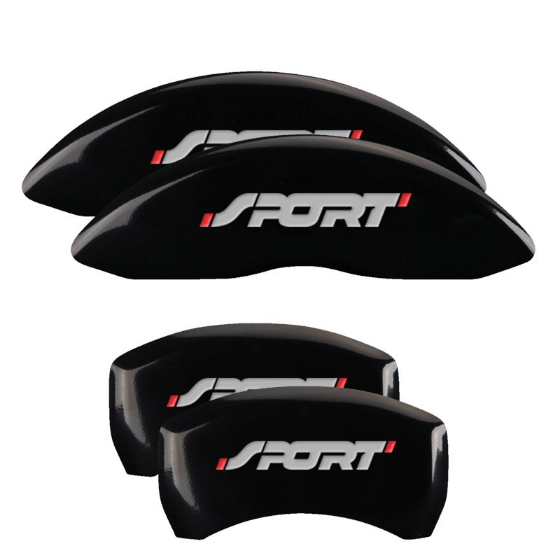 Ford Explorer Caliper Covers - Front + Rear - MGP - Engraved No bolts/Sport - Black - `11-`19