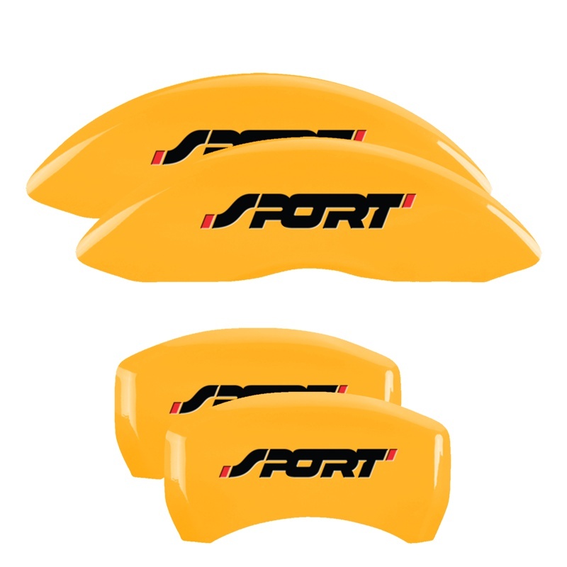 Ford Explorer Caliper Covers - Front + Rear - MGP - Sport - Yellow - `11-`19