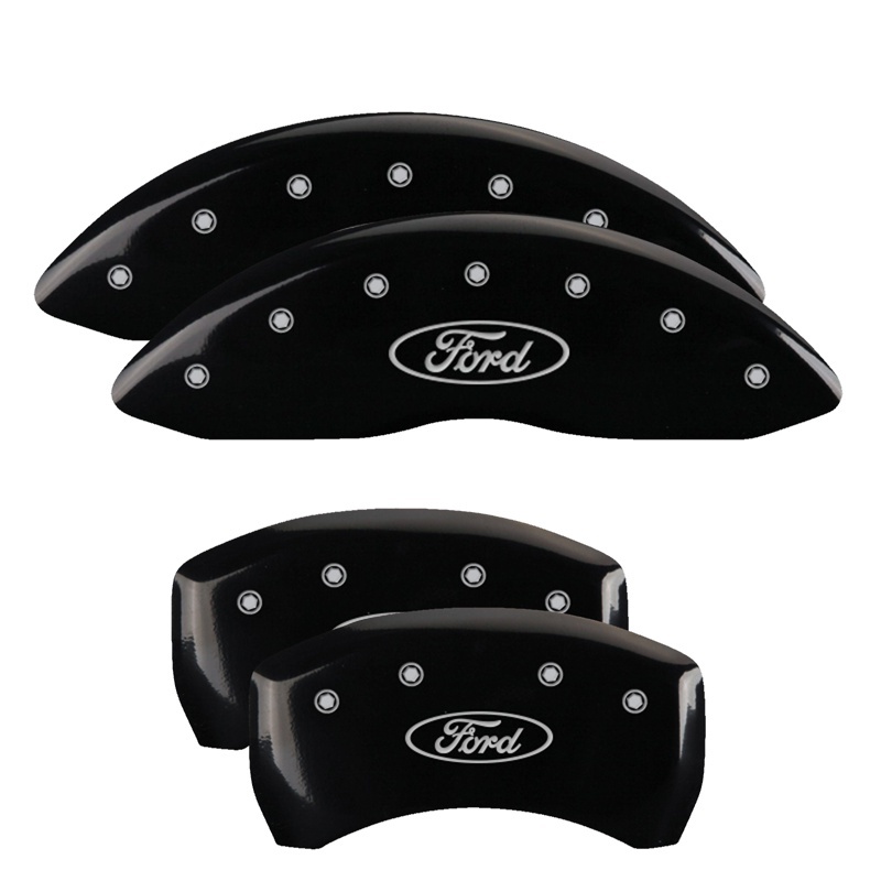 Ford Flex Caliper Covers - Front + Rear - MGP - Oval logo - Black - `13-`19