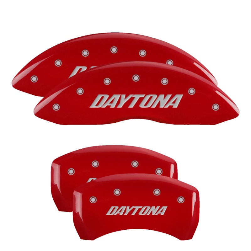 Dodge Magnum Caliper Covers - Front + Rear - MGP - 4 Logo - Red - `05-`10