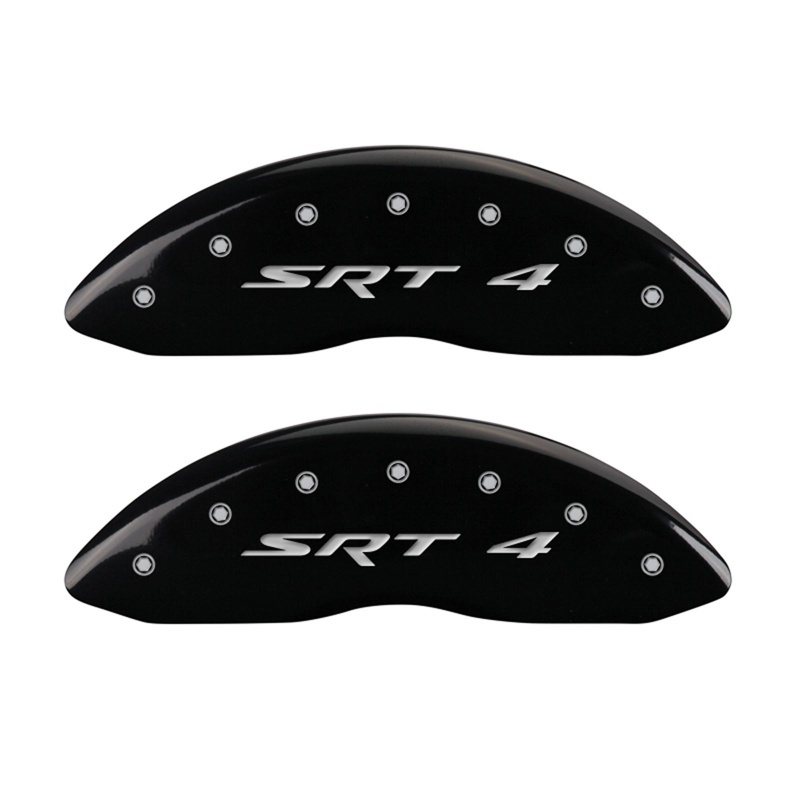 Dodge Caliber Caliper Covers - Front - MGP - Engraved Front SRT4 - Black - `07-`12