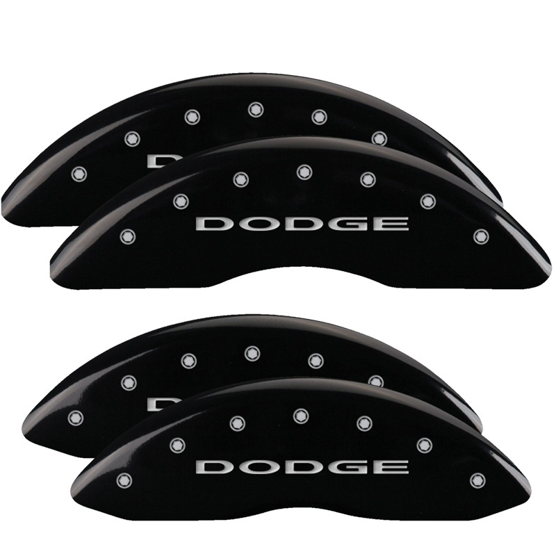 Dodge Ram Caliper Covers - Front + Rear - MGP - Engraved - Black - 2010