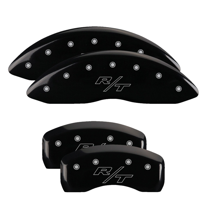 Dodge Caliber Caliper Covers - Front + Rear - MGP - Vintage Style/RT - Black - `07-`14