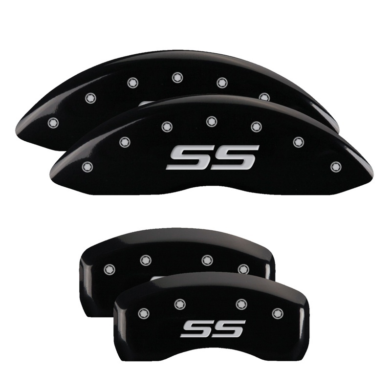 Chevrolet Impala Caliper Covers - Front + Rear - MGP - Monte Carlo style/SS - Black - `06-`09