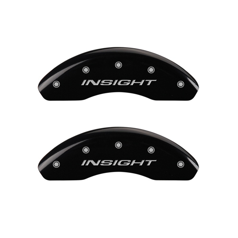 Honda Insight Caliper Covers - Front - MGP - 2 Logo Engraved Front Insight - Black - `10-`14