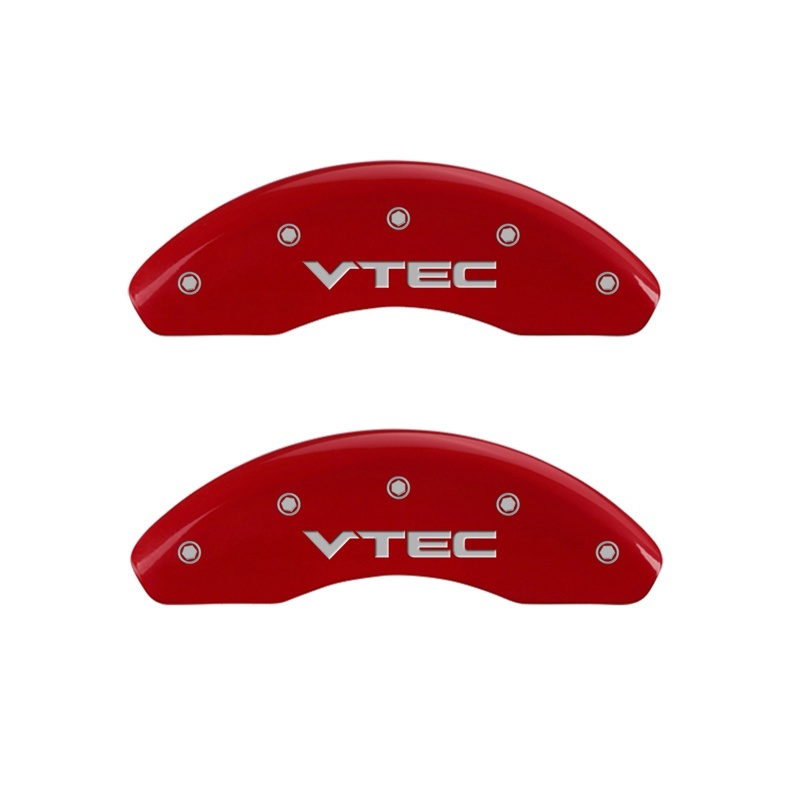 Honda Civic Caliper Covers - Front - MGP - Engraved Vtec - Red - `06-`11