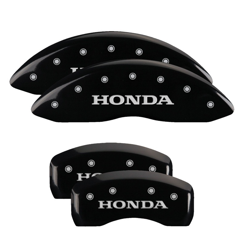 Honda Ridgeline Caliper Covers - Front + Rear - MGP - Engraved - Black - `12-`14