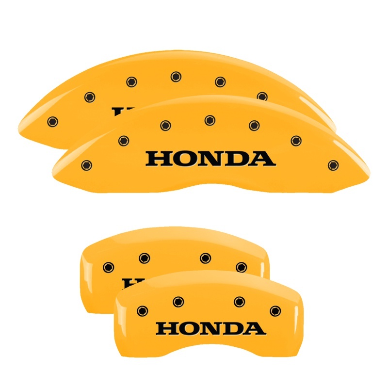 Honda Ridgeline Caliper Covers - Front + Rear - MGP - Yellow - `12-`14