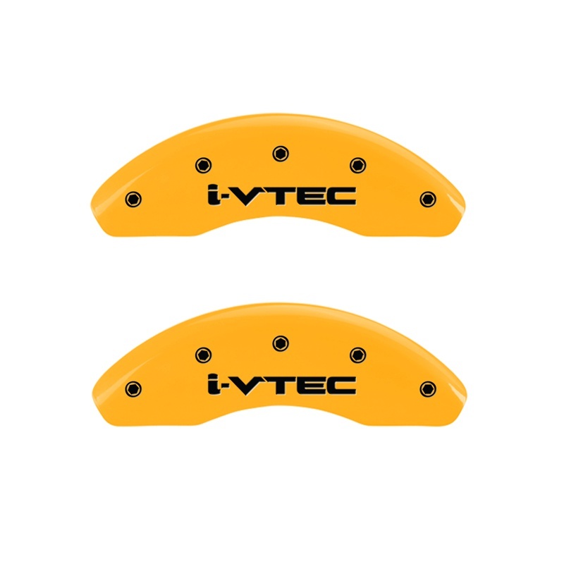 Honda Civic Caliper Covers - Front - MGP - i-Vtec - Yellow - `12-`15