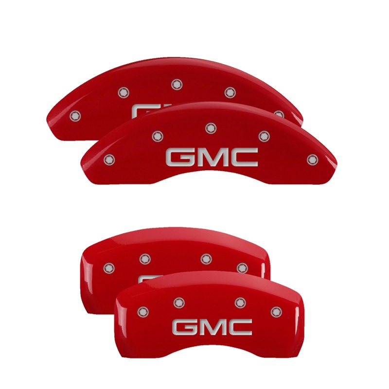 GMC Terrain Caliper Covers - Front + Rear - MGP - Engraved - Red - `10-`17