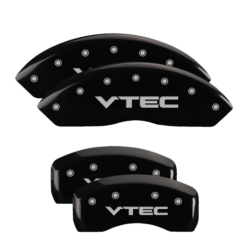 Acura TSX Caliper Covers - Front + Rear - MGP - Vtech - Black - `09-`14