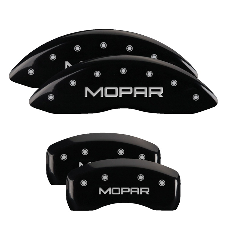 Jeep Compass Caliper Covers - Front + Rear - MGP - MOPAR Engraved - Black - `07-`16