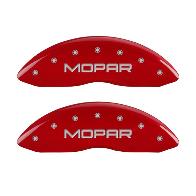 Jeep Compass Caliper Covers - Front - MGP - Engraved Front: MOPAR - Red - `08-`19