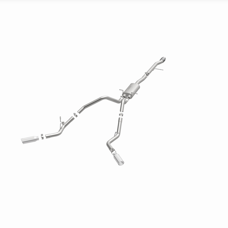 Chevrolet Silverado Performance Exhaust - Dual Split Rear Behind Rear Tires - Magnaflow - Street Series Cat-Back - 2014