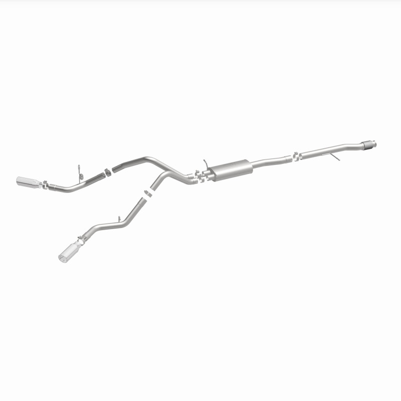 Chevrolet Silverado Performance Exhaust - Dual Split Rear Behind Rear Tires - Magnaflow - Street Series Cat-Back - 2014