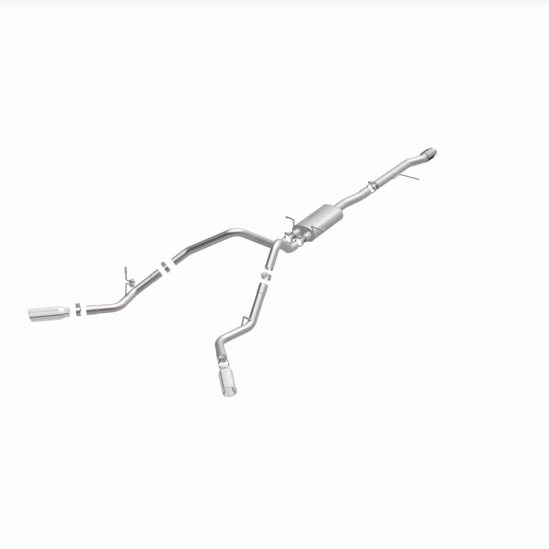 Chevrolet Silverado Performance Exhaust - Dual Split Rear Behind Rear Tires - Magnaflow - Street Series Cat-Back - 2014