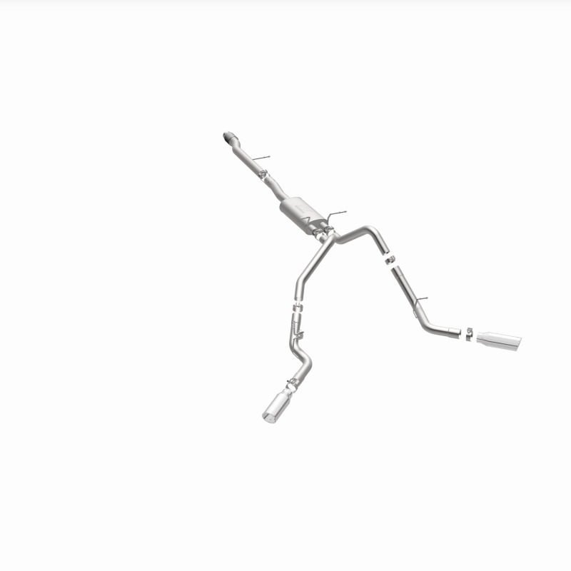 Chevrolet Silverado Performance Exhaust - Dual Split Rear Behind Rear Tires - Magnaflow - Street Series Cat-Back - 2014