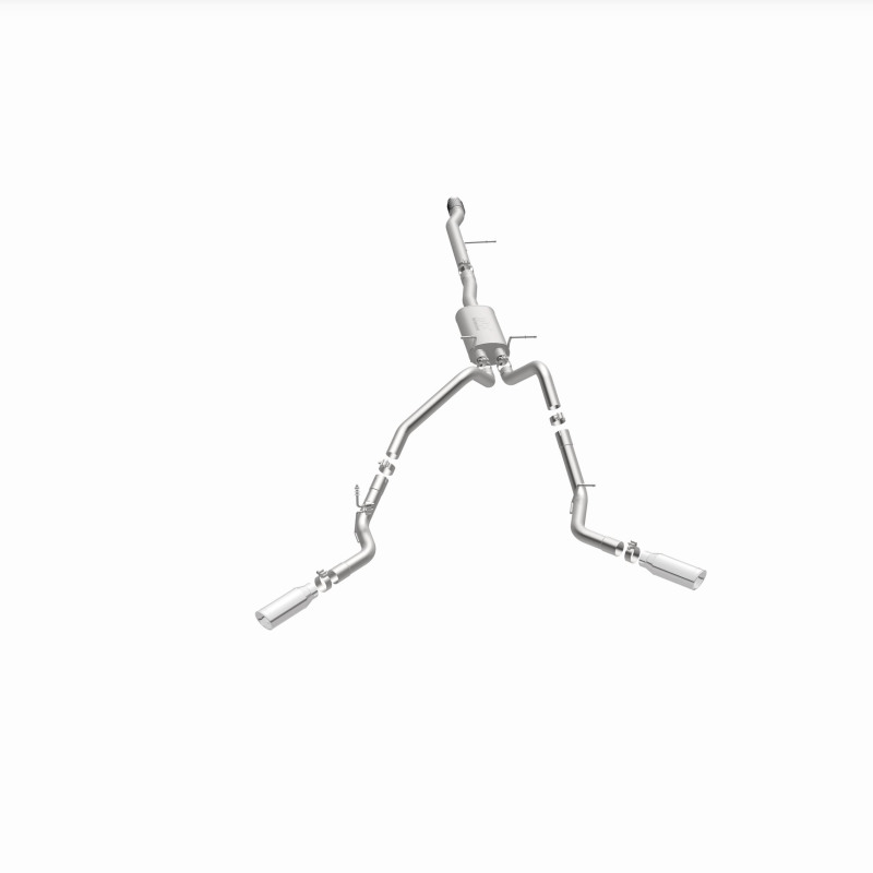 Chevrolet Silverado Performance Exhaust - Dual Split Rear Behind Rear Tires - Magnaflow - Street Series Cat-Back - 2014