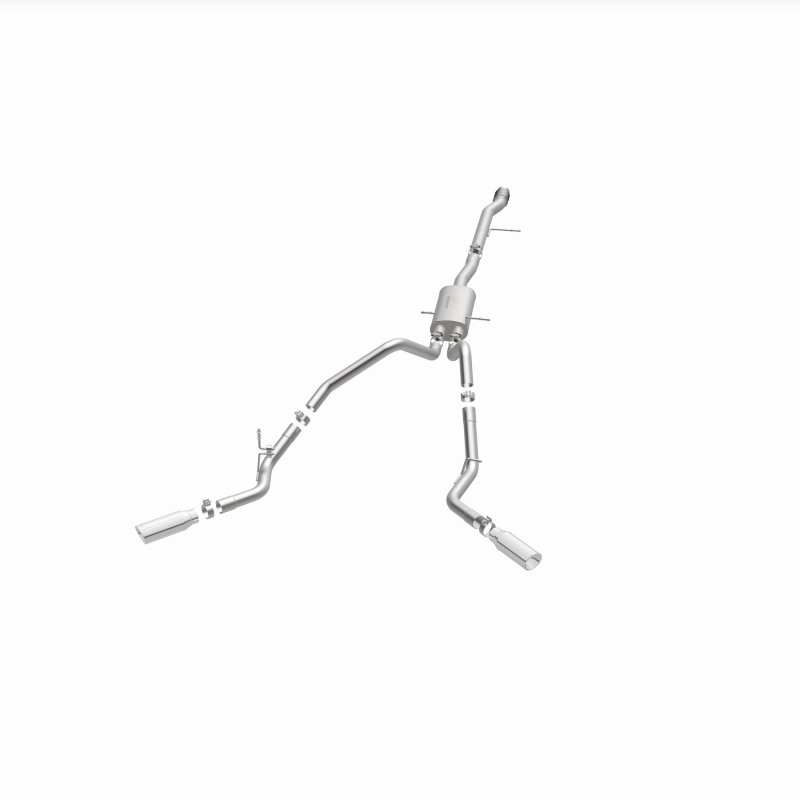 Chevrolet Silverado Performance Exhaust - Dual Split Rear Behind Rear Tires - Magnaflow - Street Series Cat-Back - 2014