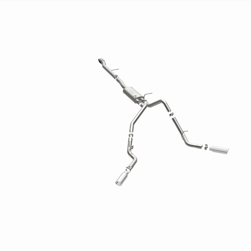 Chevrolet Silverado Performance Exhaust - Dual Split Rear Behind Rear Tires - Magnaflow - Street Series Cat-Back - 2014