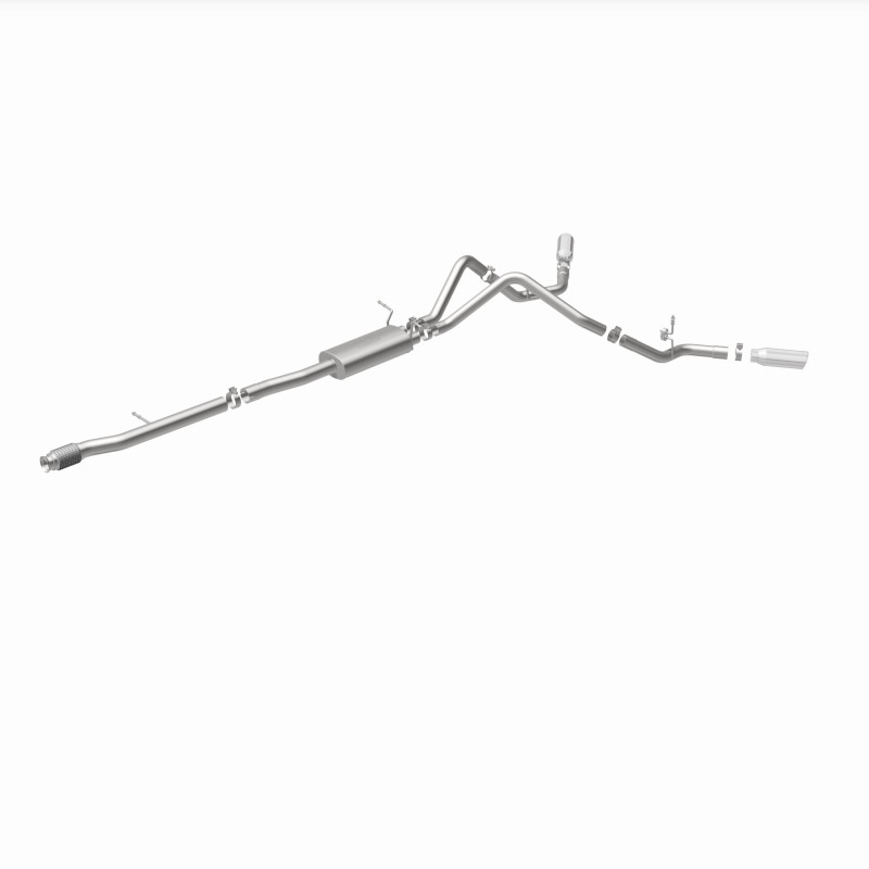 Chevrolet Silverado Performance Exhaust - Dual Split Rear Behind Rear Tires - Magnaflow - Street Series Cat-Back - 2014