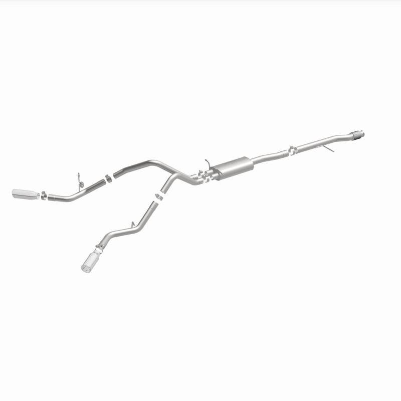 Chevrolet Silverado Performance Exhaust - Dual Split Rear Behind Rear Tires - Magnaflow - Street Series Cat-Back - 2014
