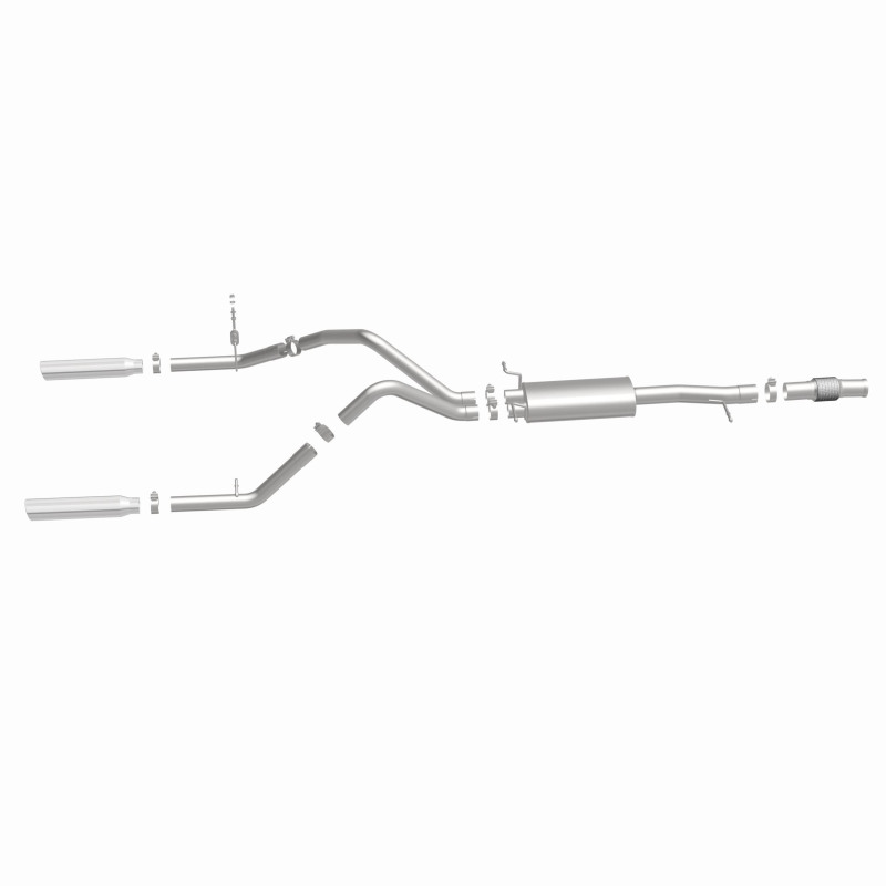Chevrolet Silverado Performance Exhaust - Rear - Magnaflow - Cat Back, Dual Split Rear Exit - 2014